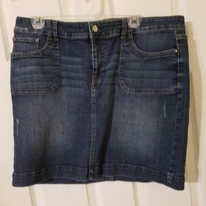 White House Black Market Denim Skirt - EUC 14
